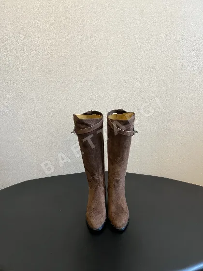 에르메스 점핑 부츠 스웨이드 메탈 버클 스트랩 178897
