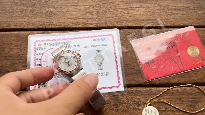 오메가 컨스텔레이션 4 세대 기계식 다이아몬드 시계 181846