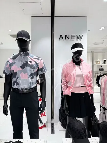 어뉴골프 남성 프린트 반팔 티셔츠 153295