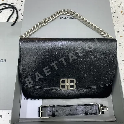 발렌시아가 BB 소프트 라지 체인 숄더백 186536