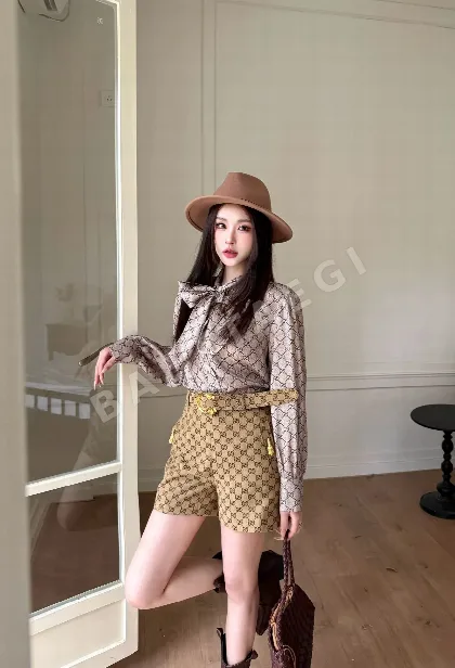 구찌 자카드 여성 반바지 91706