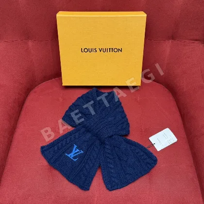 루이비통 LV 미니 케이블 양모 머플러 179748