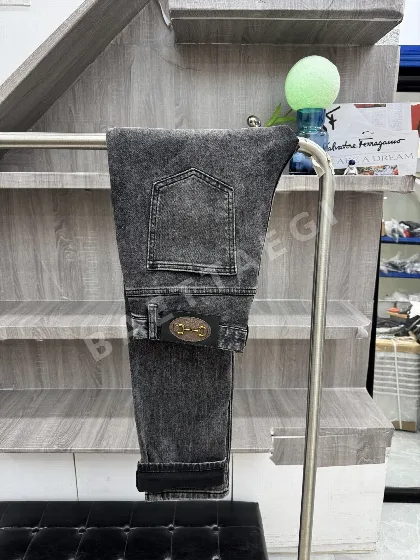 구찌 남성 스트레치 슬림 핏 바지 195837