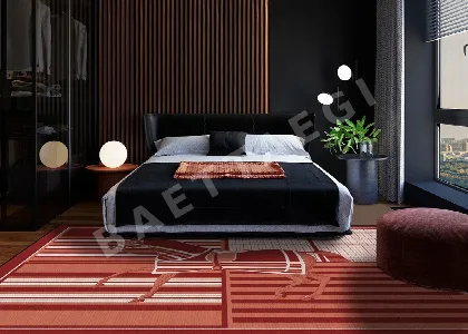 에르메스 벨벳 러그 카페트 83688