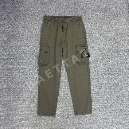 스톤아일랜드 멀티포켓 고무 허리 카고 팬츠 51040