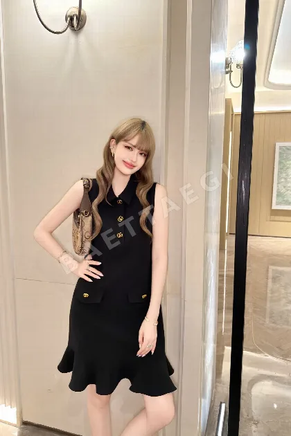 구찌 여성 폴로 카라 머메이드 원피스 41421
