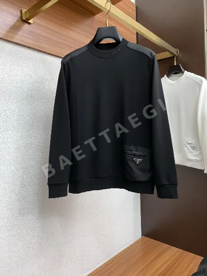 프라다 남성 모달 플리스 긴팔 스웨트셔츠 207610