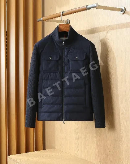 몽클레르 남성 울 캐시미어 패치워크 다운 자켓 187821