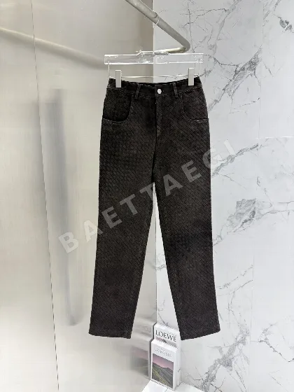 보테가베네타 램스킨 와이드 레그 여성 바지 206422