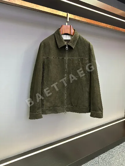 로로피아나 스웨이드 램스킨 코듀로이 패치 자켓 207638