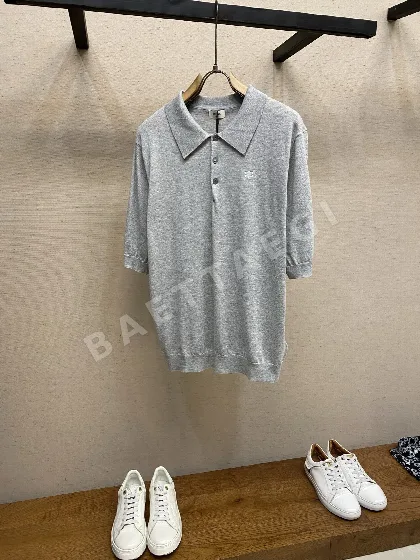 셀린느 자수 코튼 반팔 폴로셔츠 38074