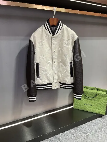 루이비통 LV 모노그램 캔버스 가죽남성자켓 181302
