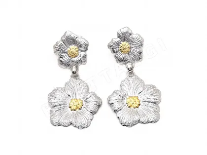 부첼라티 가드니아 925 스털링 실버 귀걸이 64309