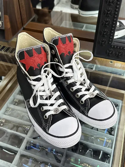 스니커즈 레드 가죽 163480