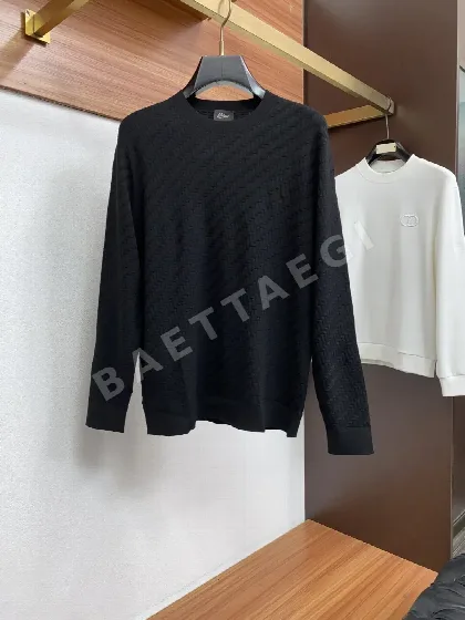 브리오니 울 혼방 크루넥 남성 긴팔 스웨터 205974