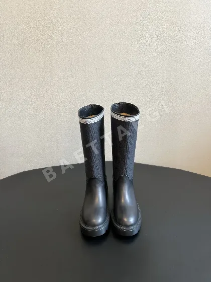 디올 부츠 가죽 레이스 플라워 자수 207541