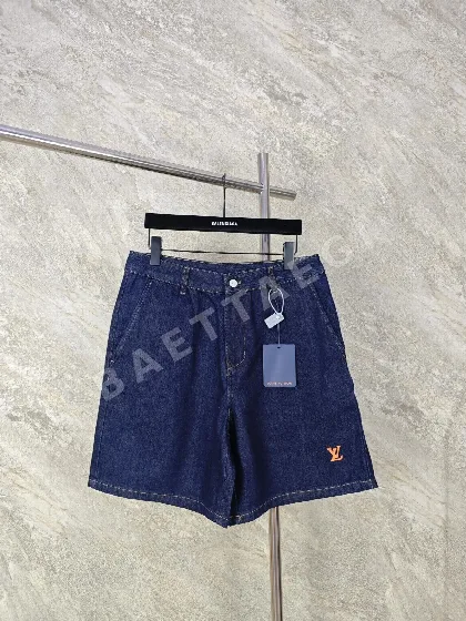 루이비통 코튼 트윌 데님 반바지