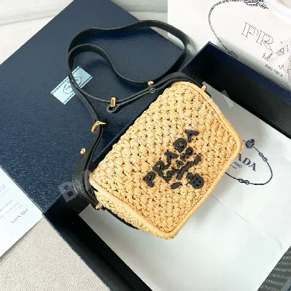 프라다 라피아 숄더백 1BD362
