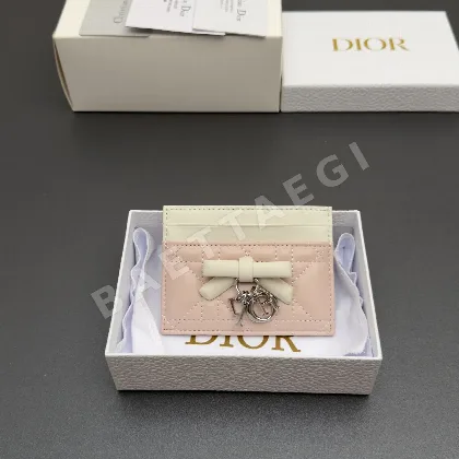 디올 레이디 프리지아 카드 지갑 S2604