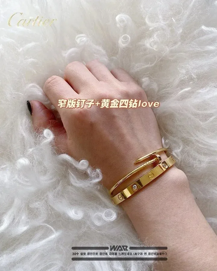 [C*RTIER] LOVE 다이아 브레이슬릿 (원터치) 이미지 7