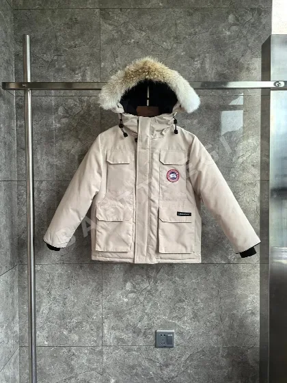 캐나다구스 [TOP] 화이트 베이지 205739 Canada Goose Kids E08