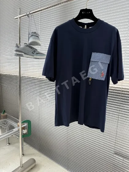 몽클레르 남성 포켓 반팔 셔츠 48779