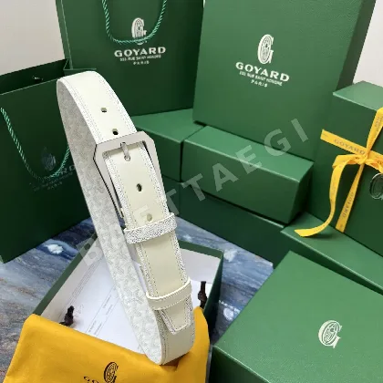 고야드 도그투스 코팅 캔버스 가죽 벨트 57129