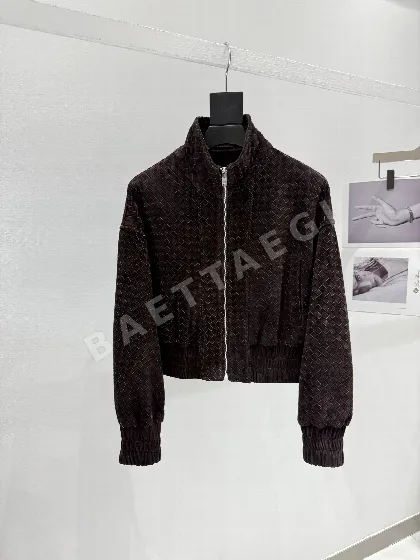 보테가베네타 꼬임 가죽 여성 자켓 194829