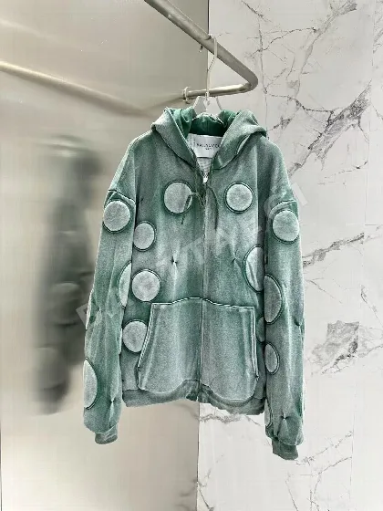 발렌시아가 바이커 스타일 후디 여성 자켓 206866