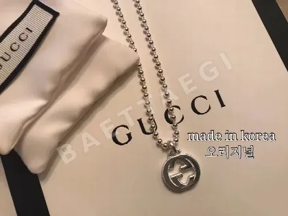구찌 더블 G 페어 목걸이 55877