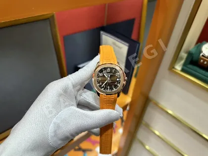 파텍필립 아쿠아넛 그레이 다이얼 남성용 자동 시계 5168 G5168 G