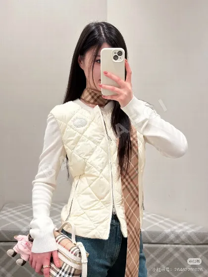 버버리 울 패치 다운 여성 자켓 178738