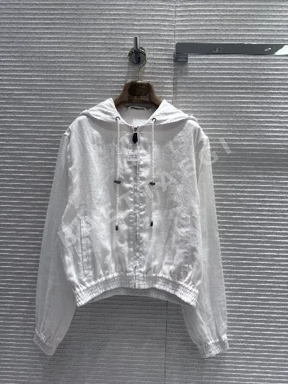 폴로 린넨 후드 지퍼 여성 자켓 73789