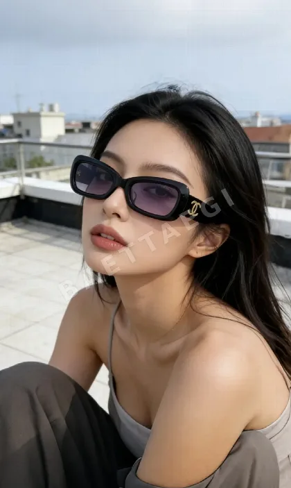 샤넬 더블 C 장식 선글라스 56873