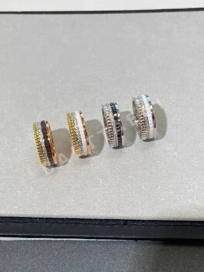 부쉐론 4연 다이아몬드 웨딩 밴드 반지 63358