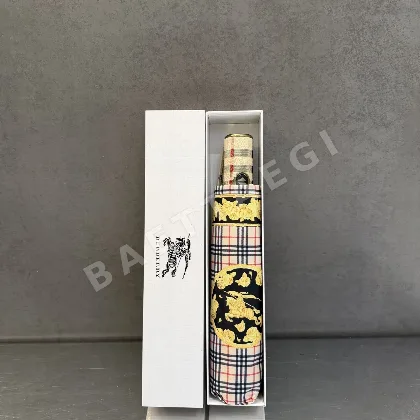 버버리 3단 자동 접이식 자외선 차단 우산 85465