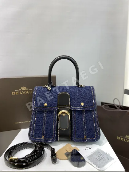 델보 브릴리언트 트렌치 데님 토트백 17285