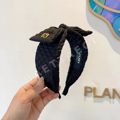 펜디 장식 리본 헤어밴드 184986