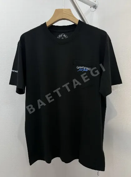 크롬하츠 블랙 세인트바츠 섬 반팔 티셔츠 50037