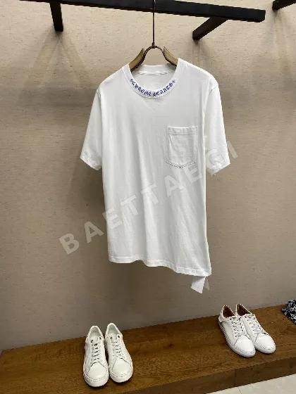 크롬하츠 패턴 프린트 반팔 셔츠