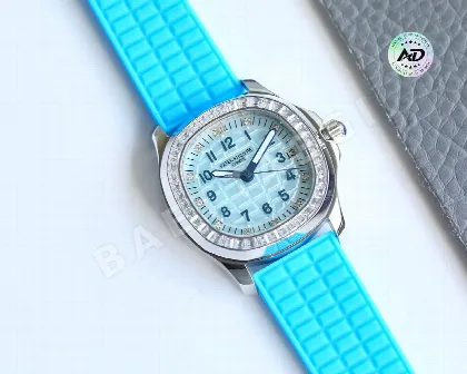 파텍필립 아쿠아넛 다이아 자동 그레이 다이얼 스틸 여성용 레플리카 44100 Patek Philippe
