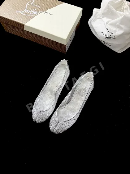 마르지엘라 레드 솔 가죽 하이힐 신발 9104