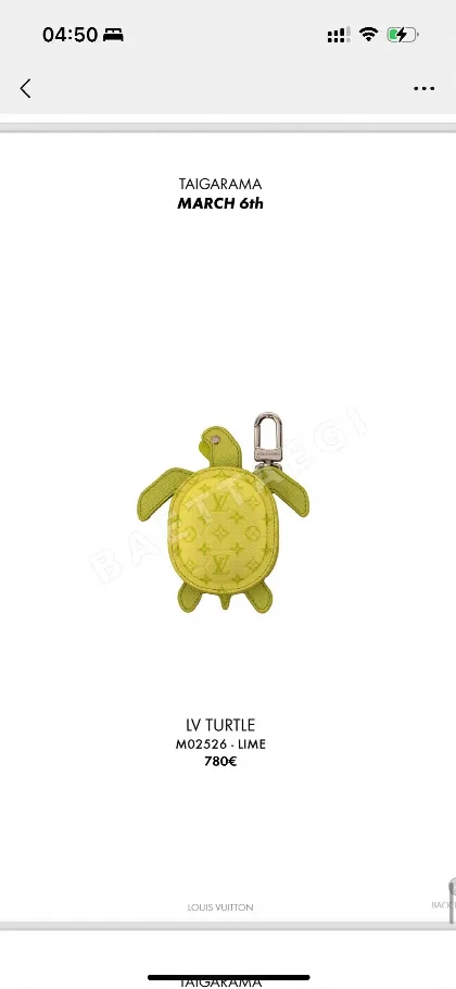 루이비통 터틀 모노그램 키링 203632