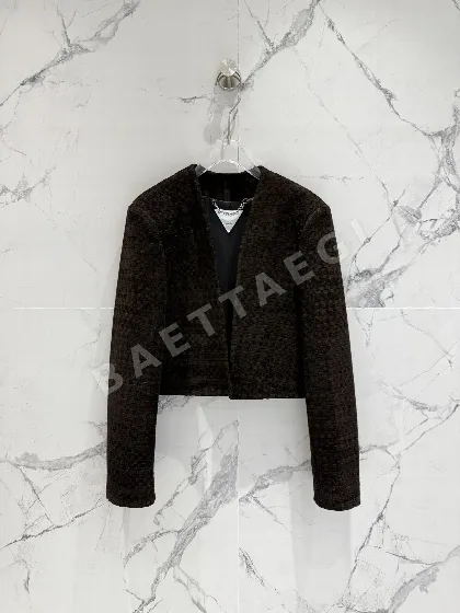 보테가베네타 램스킨 짜임 가죽 여성 자켓 194801