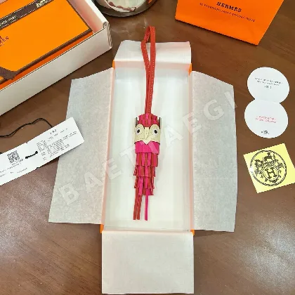 에르메스 부엉이 가죽 키링 124294