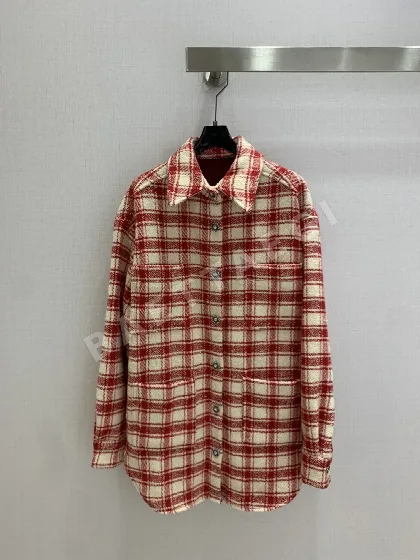 샤넬 믹스 컬러 직조 루즈핏 여성 셔츠 재킷 155643