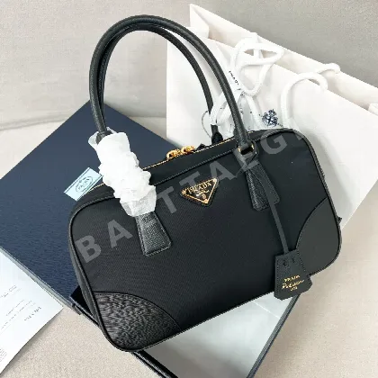 프라다 더블 핸들 소가죽 호보백 1BB115