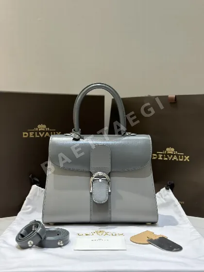 델보 더블 링 브릴리언트 박스 가죽 숄더백 99120066