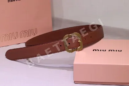미우미우 금속장식 소가죽 벨트 57801