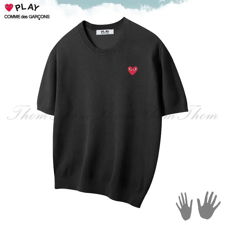 꼼* 쿨 라운드 반팔 니트 이미지 9